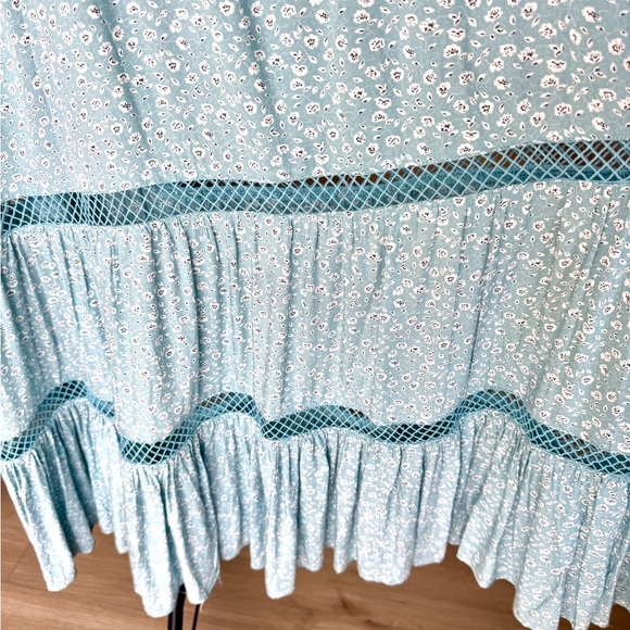 Anthropologie Easel Boho Floral Tiered Maxi Dress | Free People Style - Picture 7 of 9